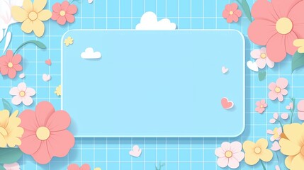 frame, baby, card, flower, vector, pattern, invitation, pink, illustration,