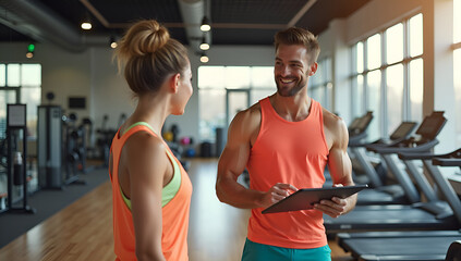 Guiding Success: Personal Trainer's Motivational Session