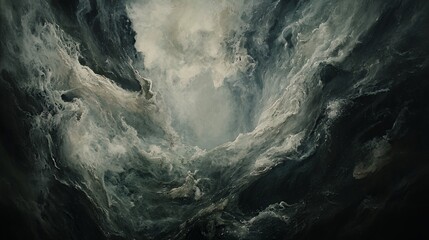 Abstract Oceanic Abyss: A Deep Dive into Textured Depths