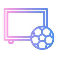 Obraz premium tv Line Gradient Icon