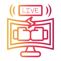 boxing Line Gradient Icon