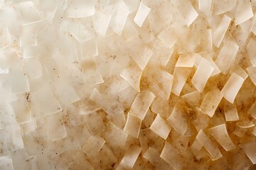 Abstract Textured Surface:  Interlocking Translucent Blocks in Beige and White