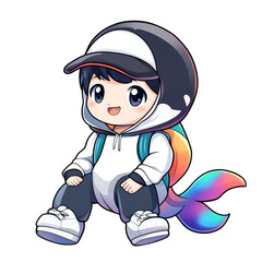 Playful cartoon character fantasy world digital art vibrant environment childlike perspective imagination unleashed