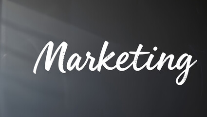 Obraz premium Sleek black marketing text with elegant white font, suitable for business branding projects. Generative AI