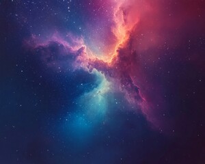 Fototapeta premium A cosmic abstract gradient background.featuring deep, space-like colors blending into each other.evoking the vastness of the universe.ideal for astronomy and space-themed content