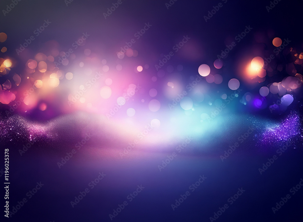 Canvas Prints a vibrant, abstract background featuring a swirling blend of colorful bokeh lights and glittering du