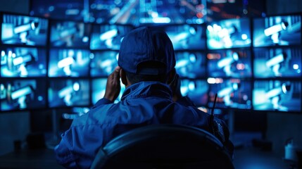 Obraz premium Person sitting on couch watching television in a living room at home during leisure time
