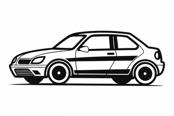 car silhouette vector illustration
