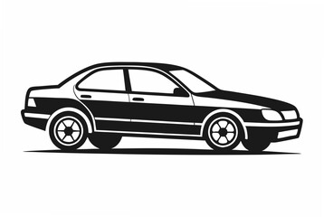 car silhouette vector illustration