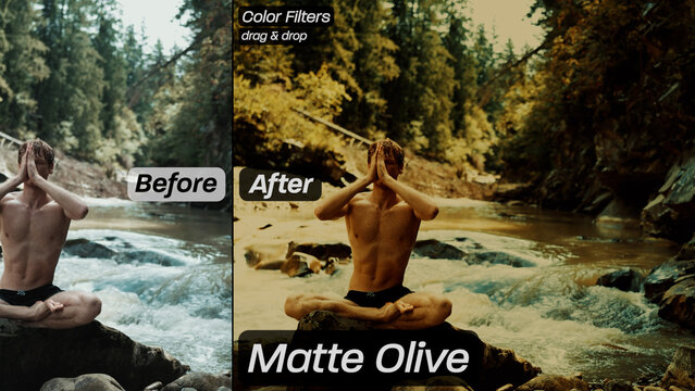 Matte Olive Color Filters