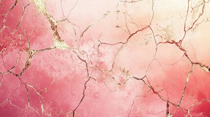 Abstract Blush Watercolor Background with Dusty Liquid Lines