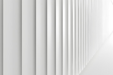 Obraz premium Perspective View of White Rectangular Panels in a Corridor