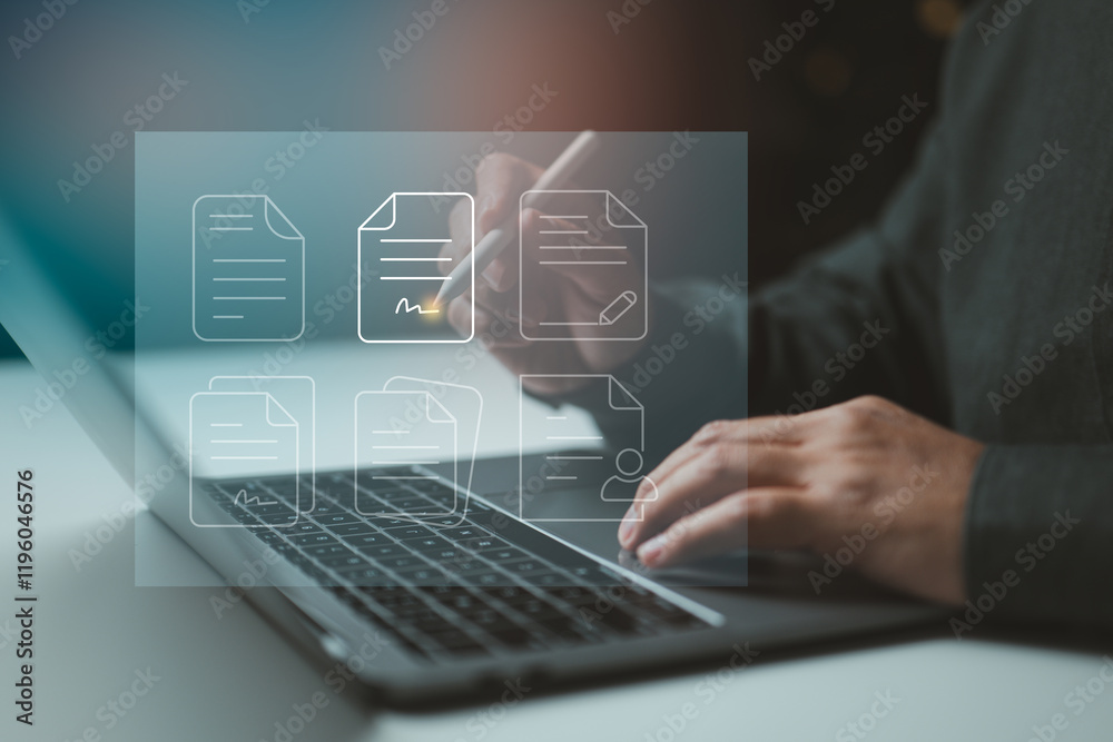 Poster Digital signing: Simplifying document management with secure and efficient solutions.