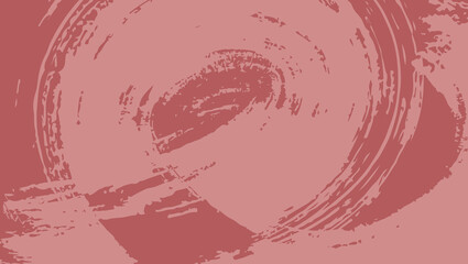Thick Grainy pink bold brush stroke with spray texture. Grunge hand drawn distress damaged edge vintage template. Doodle brush strokes texture with small dots. Retro vector background for posters.