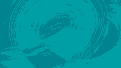 Thick Grainy blue bold brush stroke with spray texture. Grunge hand drawn distress damaged edge vintage template. Doodle brush strokes texture with small dots. Retro vector background for posters.