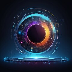 abstract technology communication concept vector background