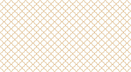 Naklejka premium Moroccan quatrefoil geometric seamless pattern. Element for background. Islamic and Arabian culture ornaments.