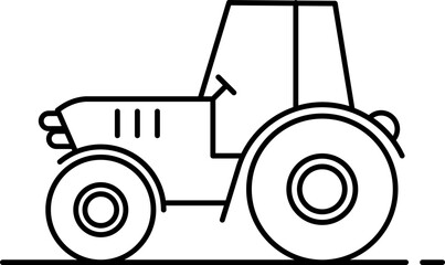 tractor outline icon