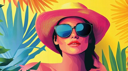 Vibrant Abstract Summer Background Collection for Promotional Use