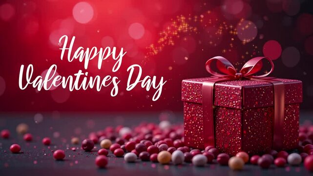 valentines day greetings animation template