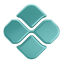 3D Asset Logo PIX Real Transfer with Isolated Background