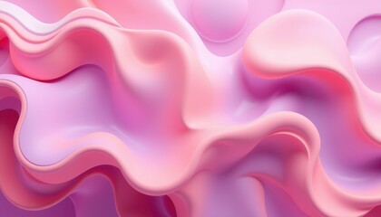 Obraz premium Abstract Pink and Purple Fluid Wave Design