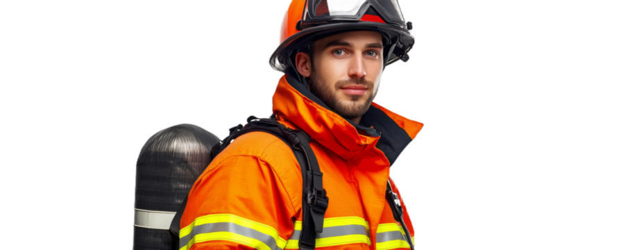 Confident Firefighter Portrait Courage, Bravery, and Protection