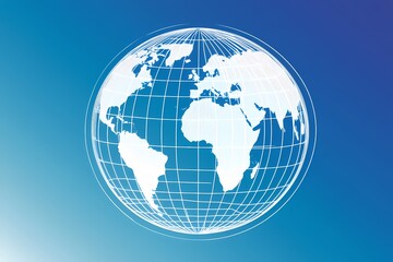 Naklejka premium Global Map Design - Abstract World Graphic