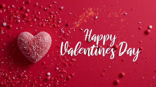 valentines day greetings animation template