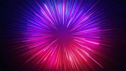 レーザー風サンバースト ピンク 近未来の雰囲気 背景素材 16:9サイズ AI生成素材