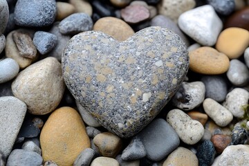  The shape of a love heart. Generative AI