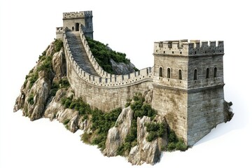 Great wall of china landmark fortification architecture.