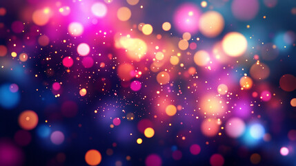 Dynamic neon light patterns with glowing bokeh effects, vibrant colors, and abstract artistic splashes for creative projects