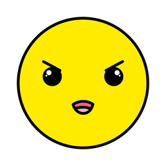 Yellow emoji showing facial expressions