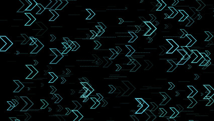 directional chevrons  particle background.