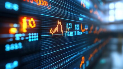 Obraz premium Bullish stock market uptrend and trading chart analysis with candlestick patterns