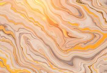 Fototapeta premium Marble Patterns with Swirling white and bright gold Colors detail and high resolution ai generated