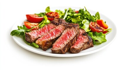 Grilled Steak with Salad