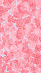 Pattern rose graphics blossom flower.