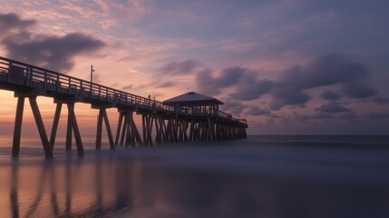 Obraz premium Pier at Sunset