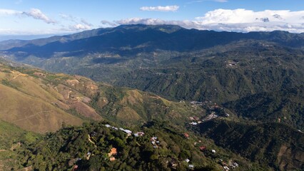 Fototapeta premium Aerial view of the mountains