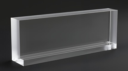 Transparent Acrylic Block: A Modern Minimalist Design Element