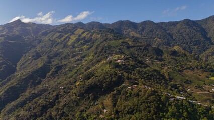 Fototapeta premium Aerial view of the mountains