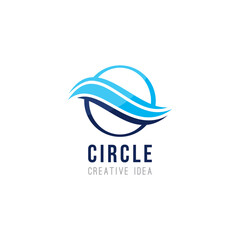 Creative Abstract Circle Concept Logo Design Template