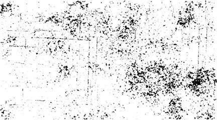 Grunge black texture. Dark grainy texture on white background. Dust overlay textured. Grain noise particles. Design elements. Vector illustration, EPS 10.