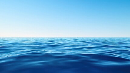 Obraz premium Serene Blue Ocean Horizon