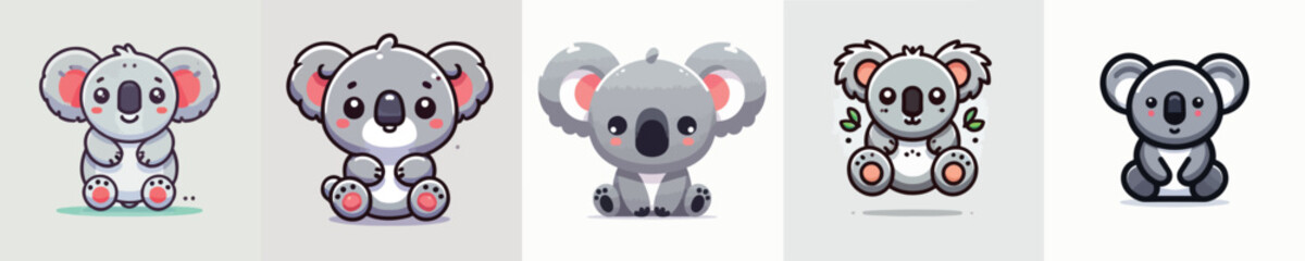 collection of cute and adorable koala vectors