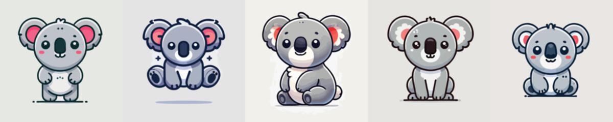 collection of cute and adorable koala vectors © sarah16blakeyxh2