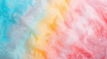 Fototapeta premium Vibrant tie dye pattern with swirling colors of blue, yellow, and pink creates a lively backdrop perfect for artistic projects and events