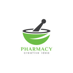 Creative Pharmacy Concept Logo Design Template
